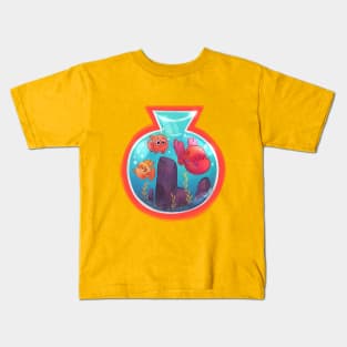 Happy Fishbowl buddies Kids T-Shirt